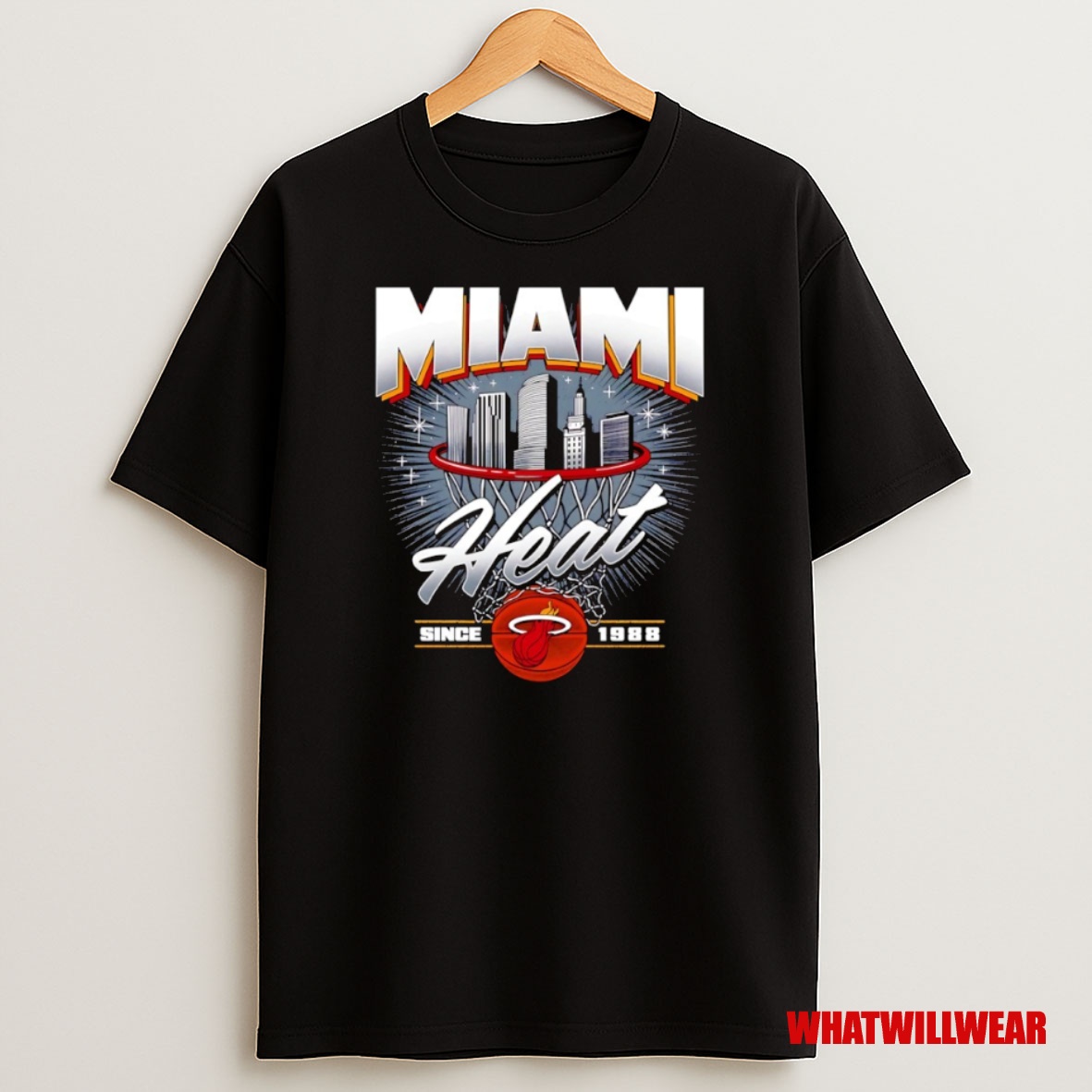 Premium Miami Heat Since 1988 Nba Skyline City Sweatshirt Tee