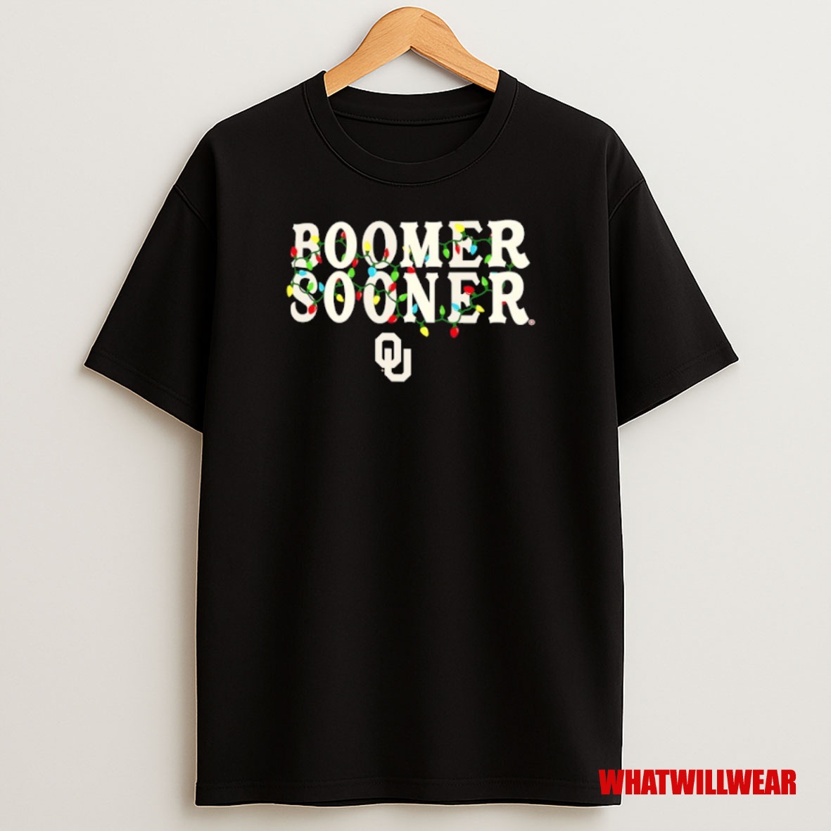 Premium Oklahoma Sooners String Lights Christmas Sweatshirt Tee