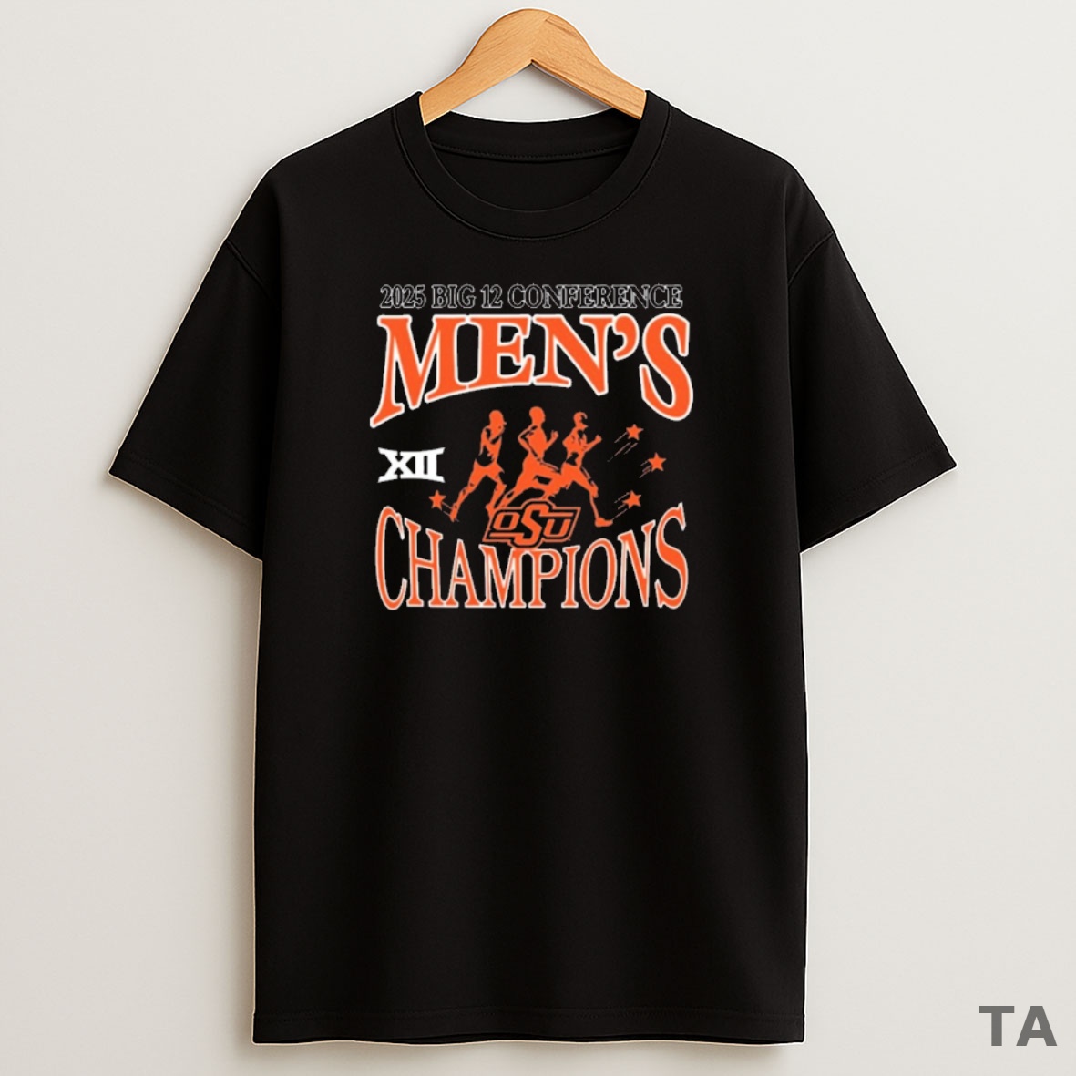 Premium Oklahoma State Cowboys 2025 Big 12 Mens Cross Country Champions No Sweatshirt Tee