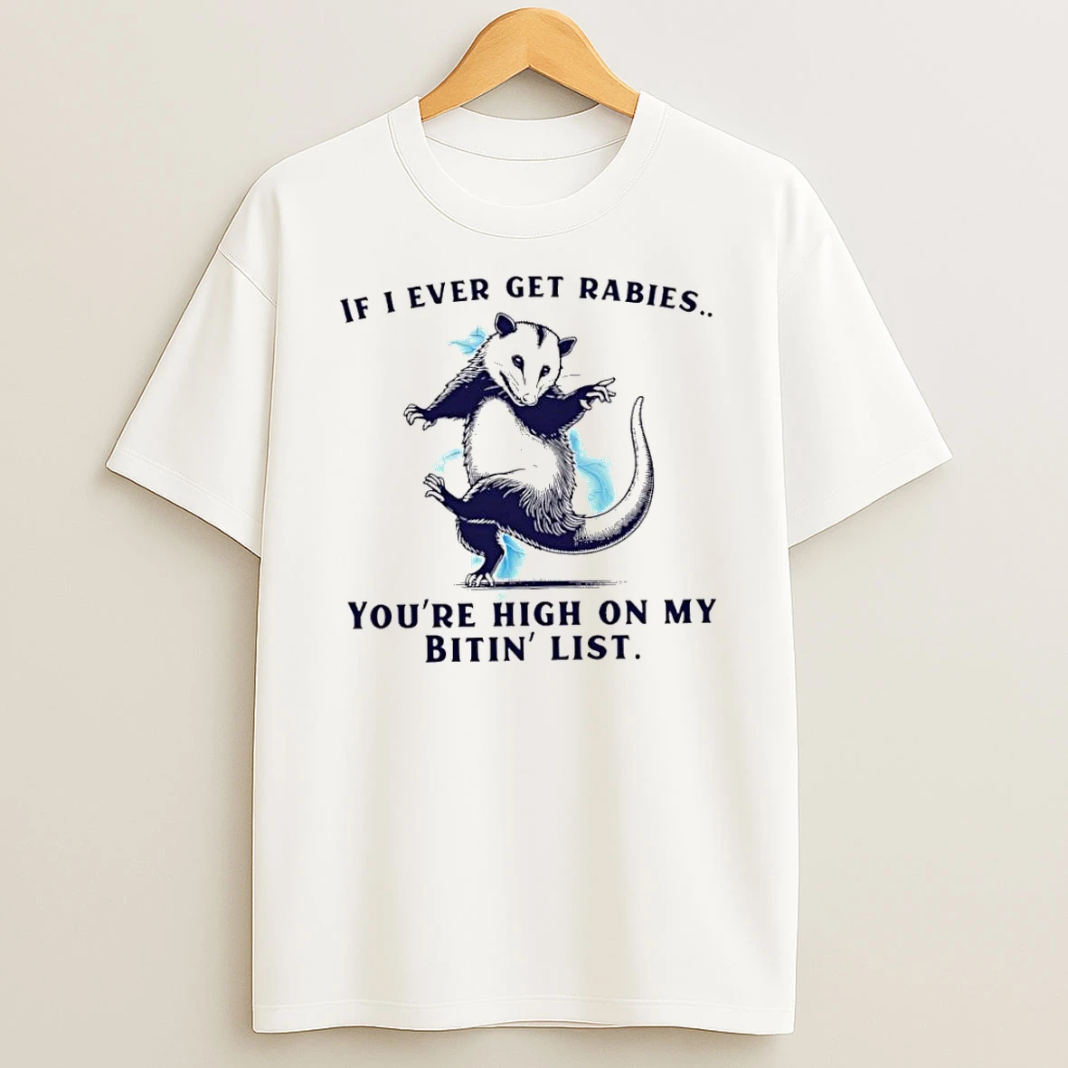 Premium Rat If I Ever Get Rabies Youre High On My Bitin List Shirts