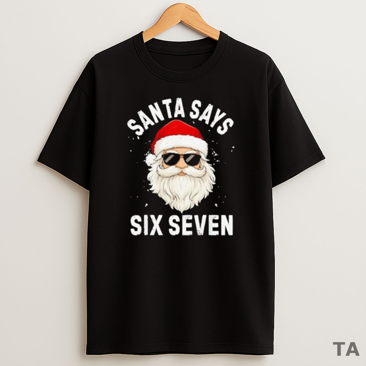 Premium Santa Says Six Seven Meme Xmas Christmas Sweatshirt Tee