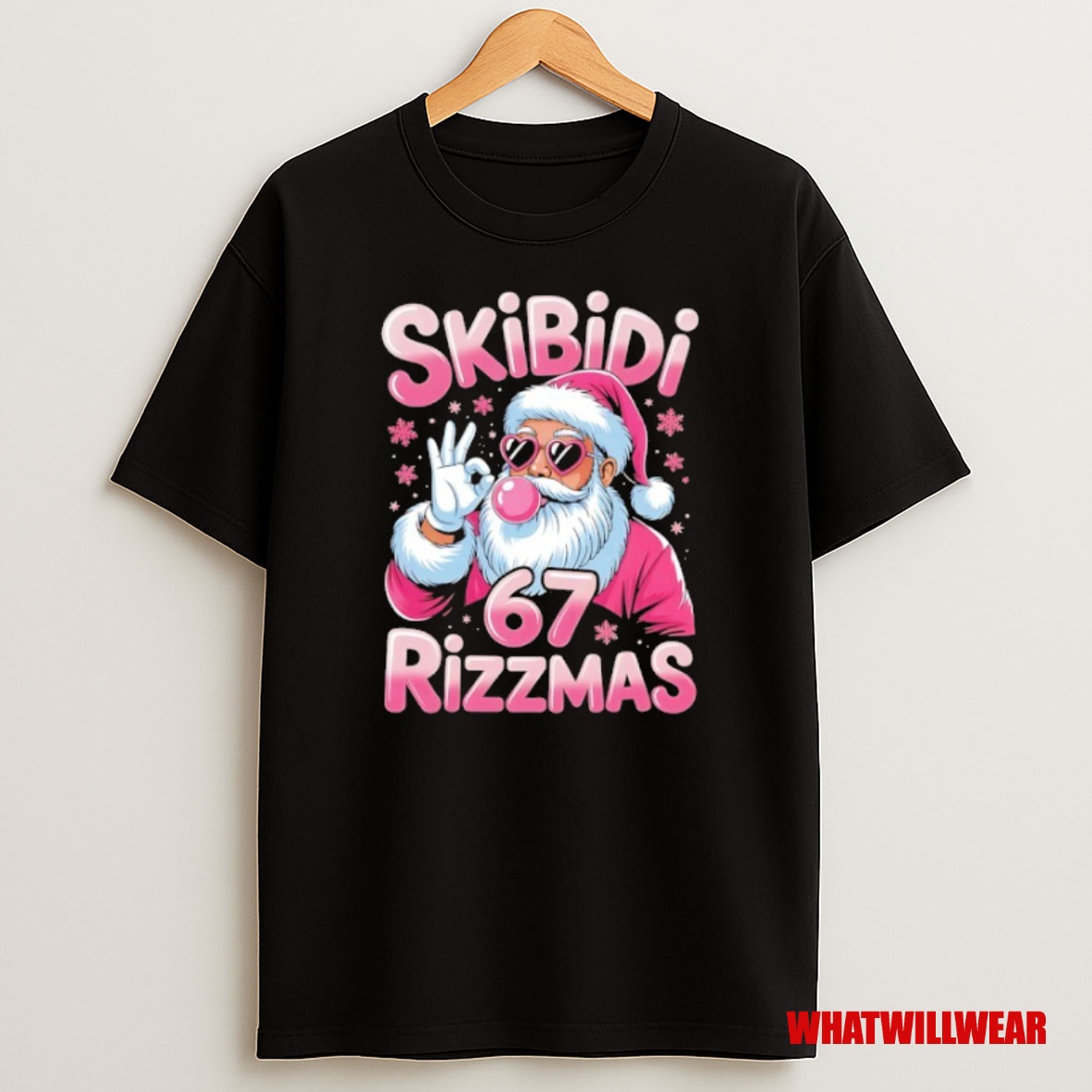Premium Skibidi 67 Rizzmas Christmas Santa Sweatshirt Tee