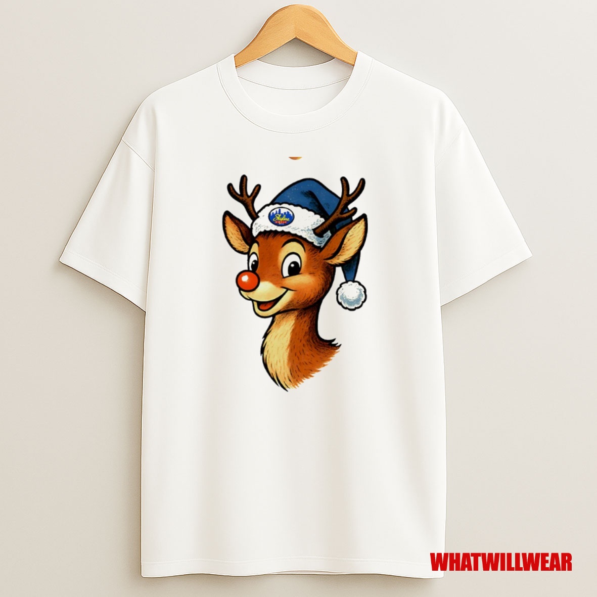 Premium Skyline Rudolph Circle Sweatshirt Tee