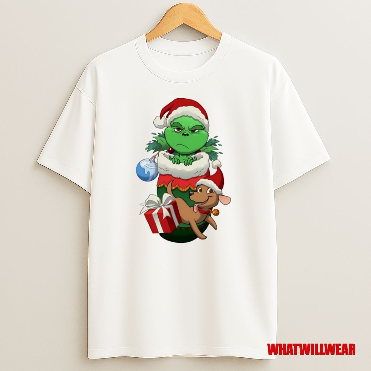 Premium Stocking Stuffer Grump Grinch And Max Circle Sweatshirt Tee