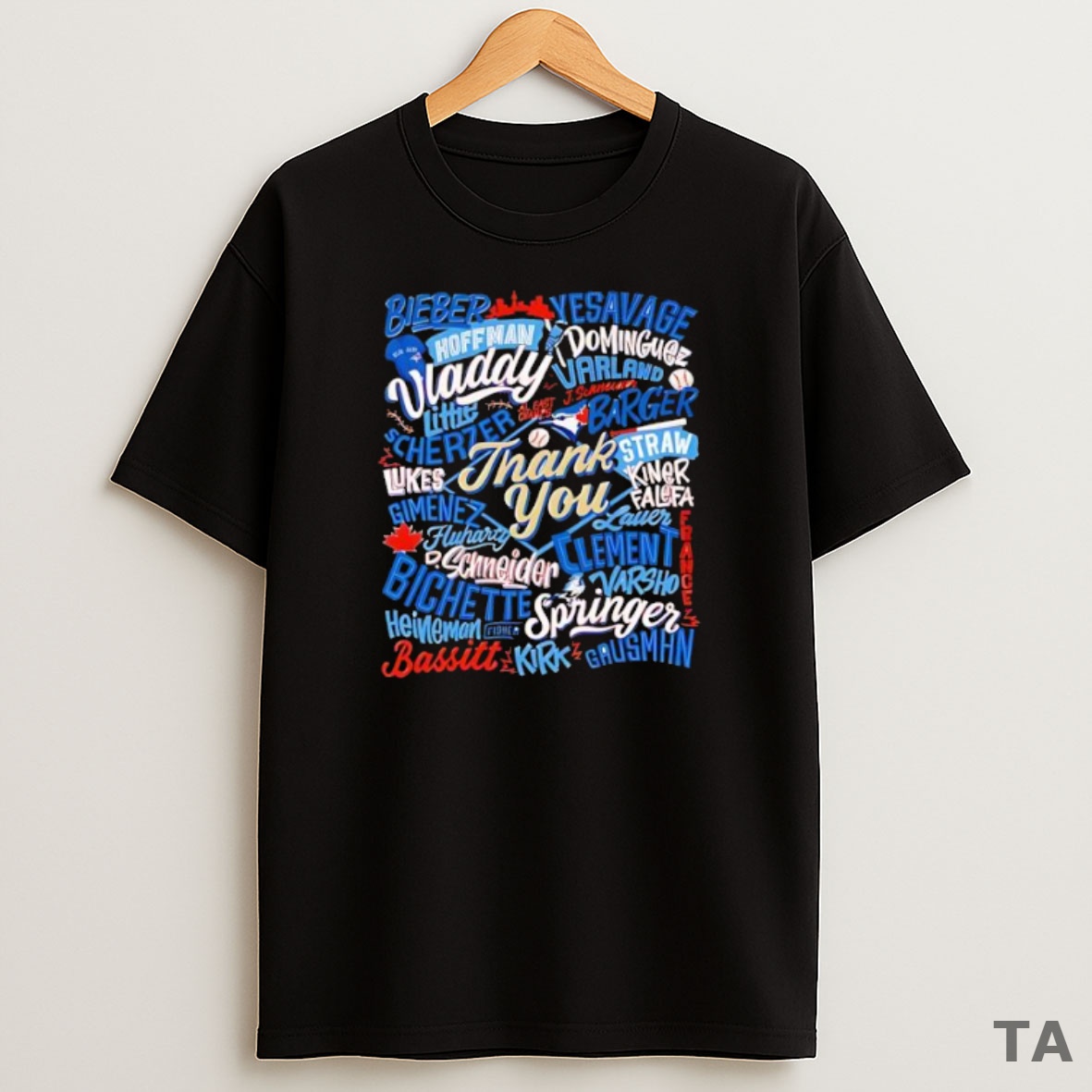 Premium Thank You Toronto Blue Jays Player Name 2025 Mlb Vintage Sweatshirt Tee