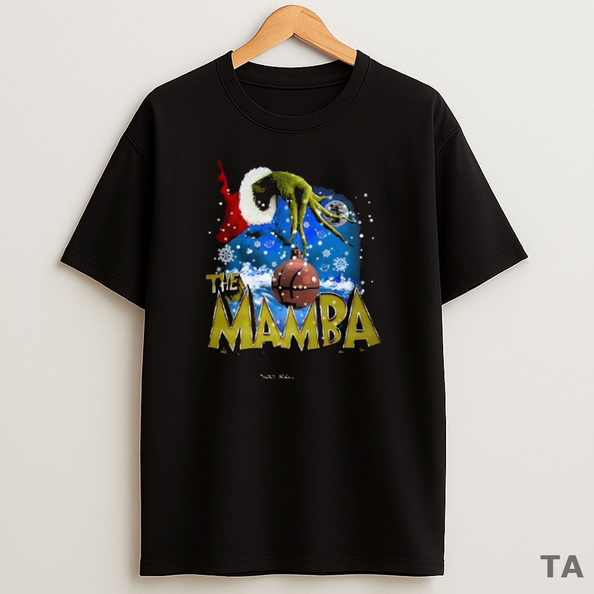 Premium The Mamba X Grinch Hand Bauble Basketball Christmas Sweatshirt Tee