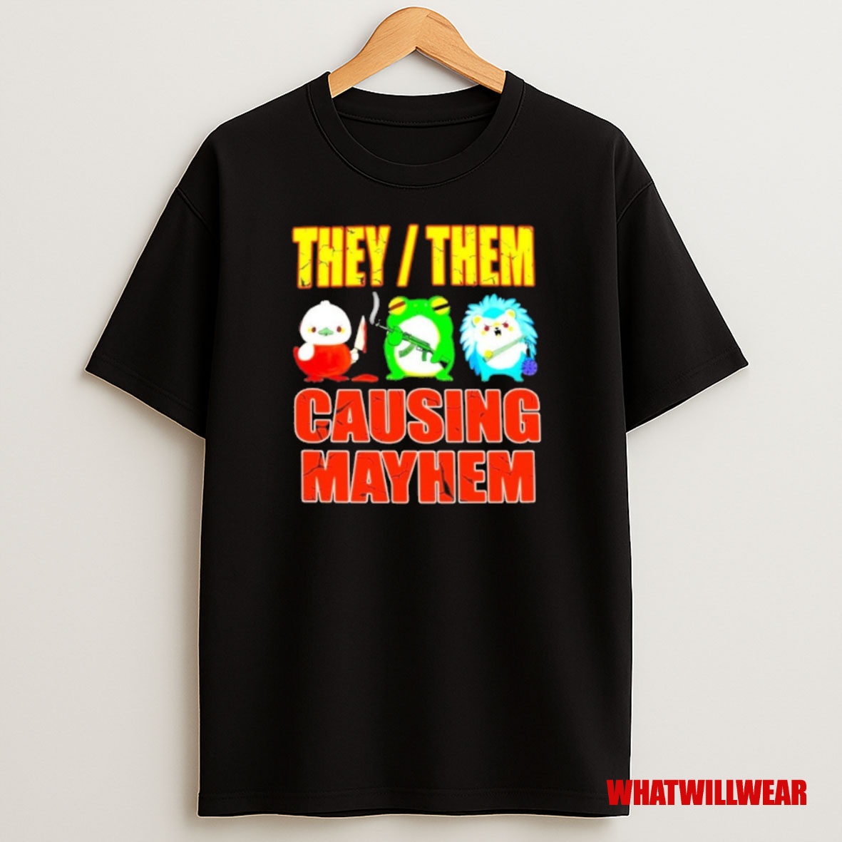 Premium They Them Causing Mayhem Sweatshirt Tee