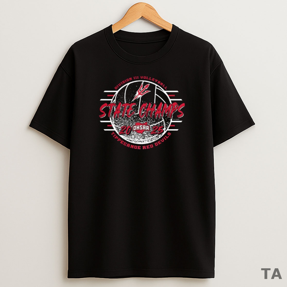 Premium Tippecanoe Red Devils 2025 Ohsaa Volleyball Division 3 State Champions Sweatshirt Tee