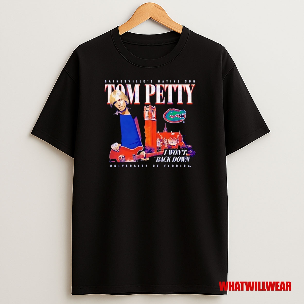 Premium Tom Petty Florida Gators I Wont Back Down Sweatshirt Tee