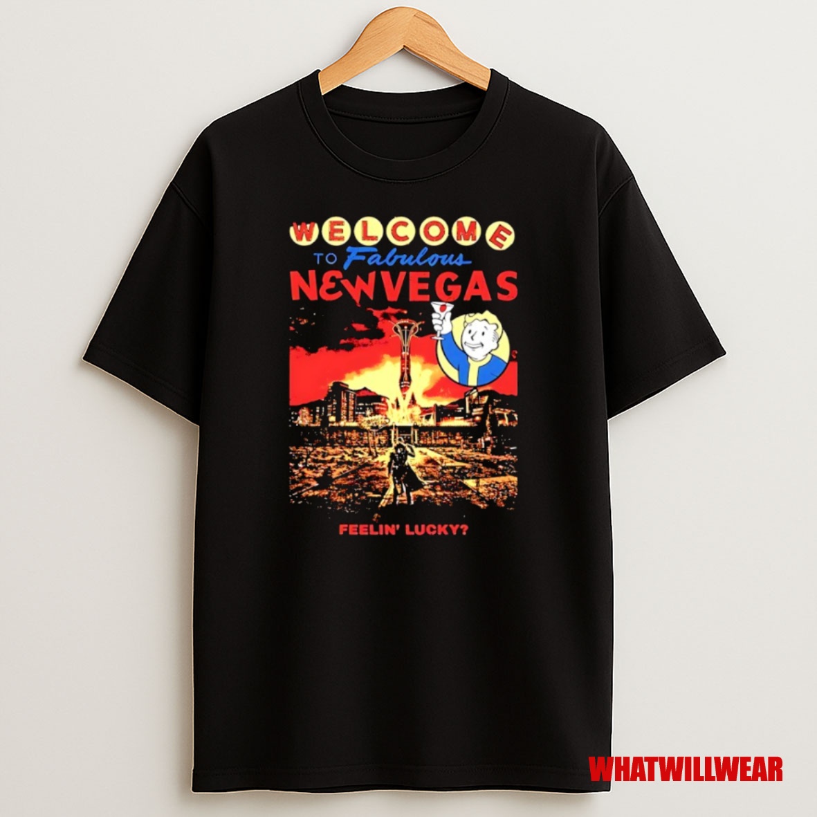 Premium Welcome To Fabulous New Vegas Vault Boy Sweatshirt Tee