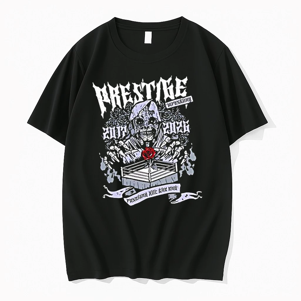 Prestige Wrestling The End Is Near Roseland Xiii Event Skeletal Figure Design Shirts