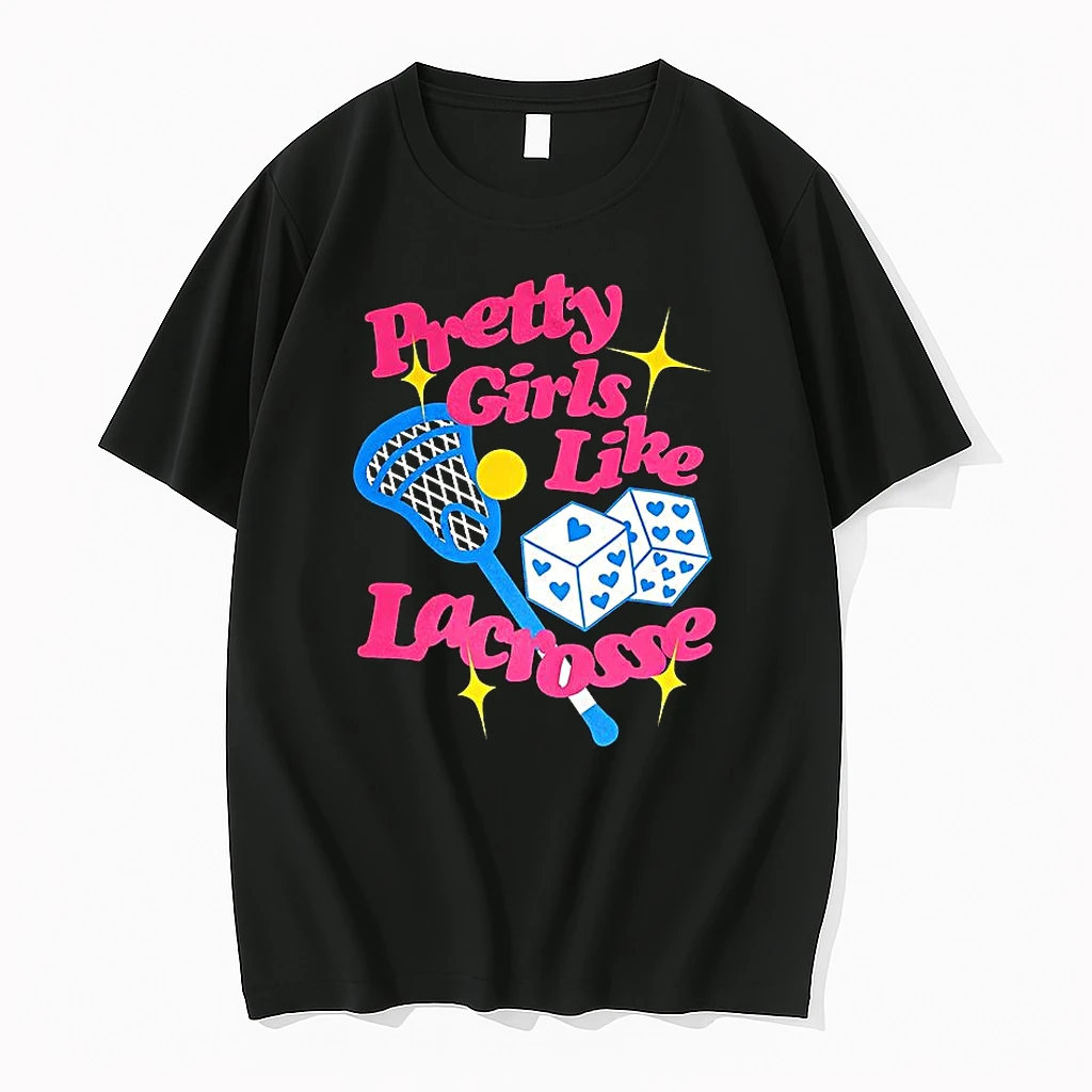 Pretty Girls Like Field Lacrosse Bat Ball And Dice Shirts