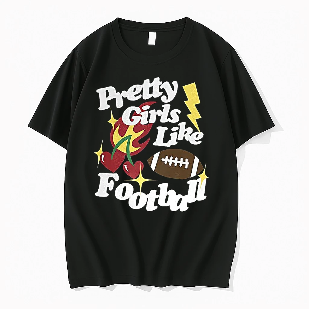 Pretty Girls Like Football Sport Lover Shirts
