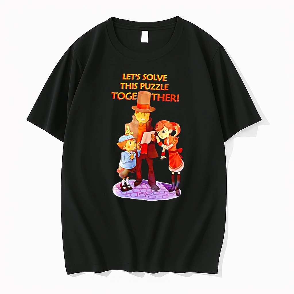 Professor Layton Video Game Series Lets Solve This Puzzle Together Shirts