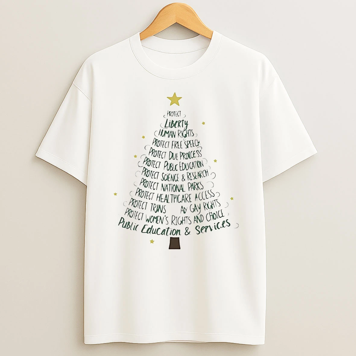 Protect Democracy Christmas Tree Shirts