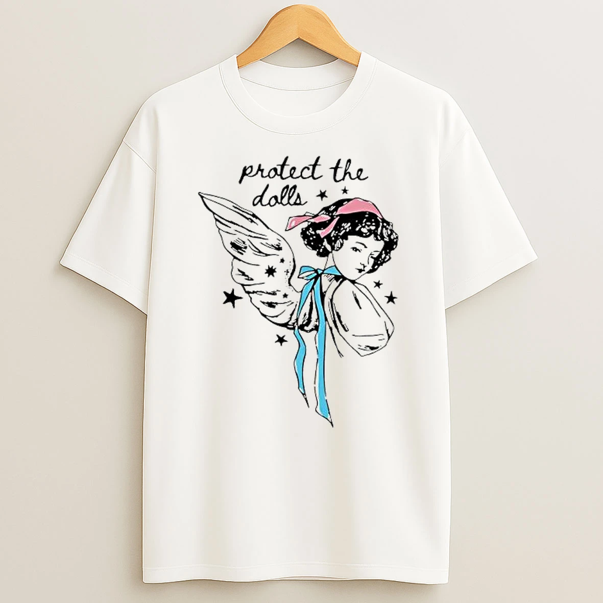 Protect The Dolls Wings Graphic Shirts