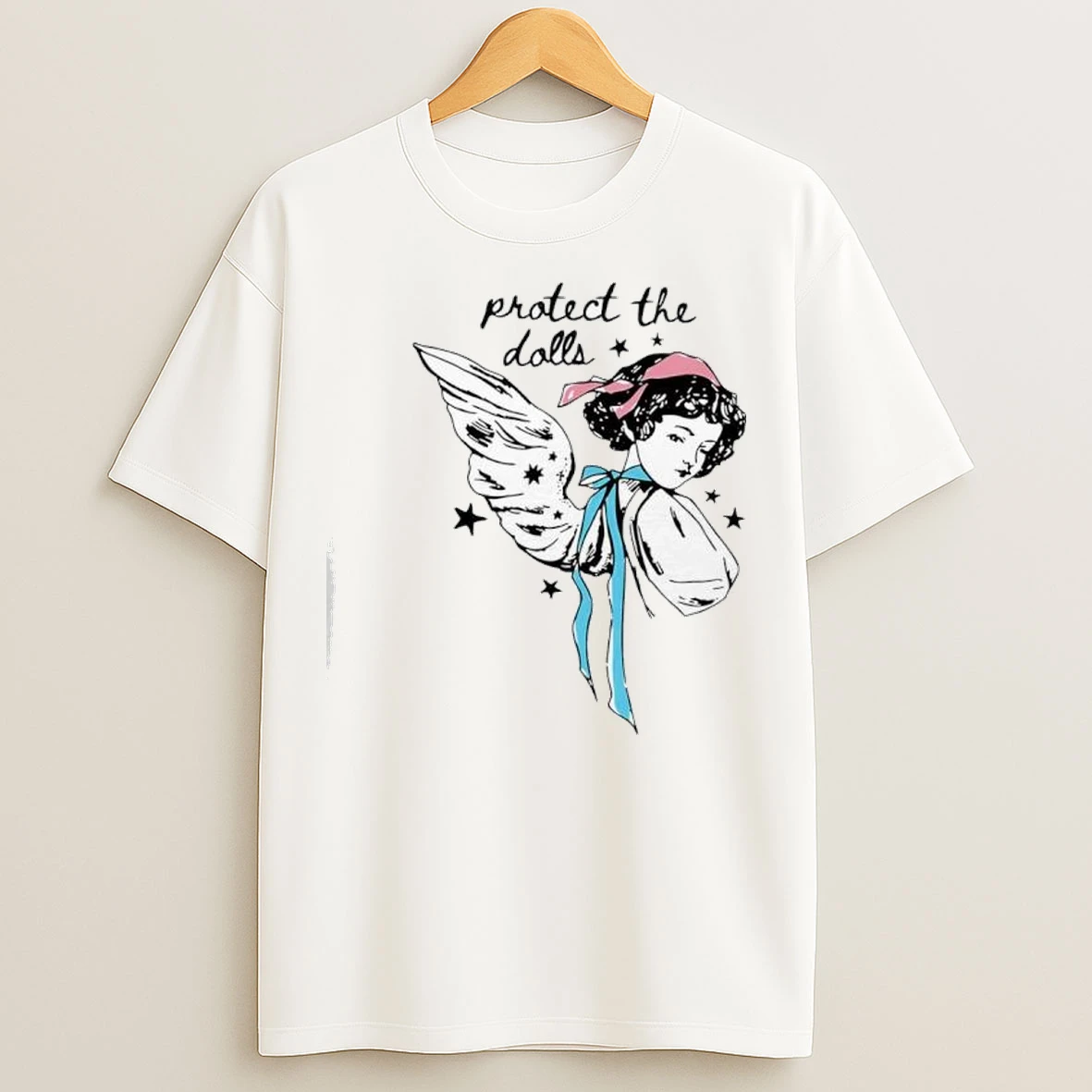 Protect The Dolls Wings Graphic T Shirts