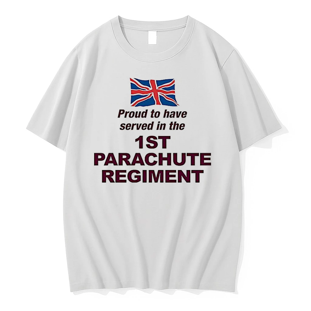 Proud To Have Served In The 1st Parachute Regiment Union Jack Flag Shirts