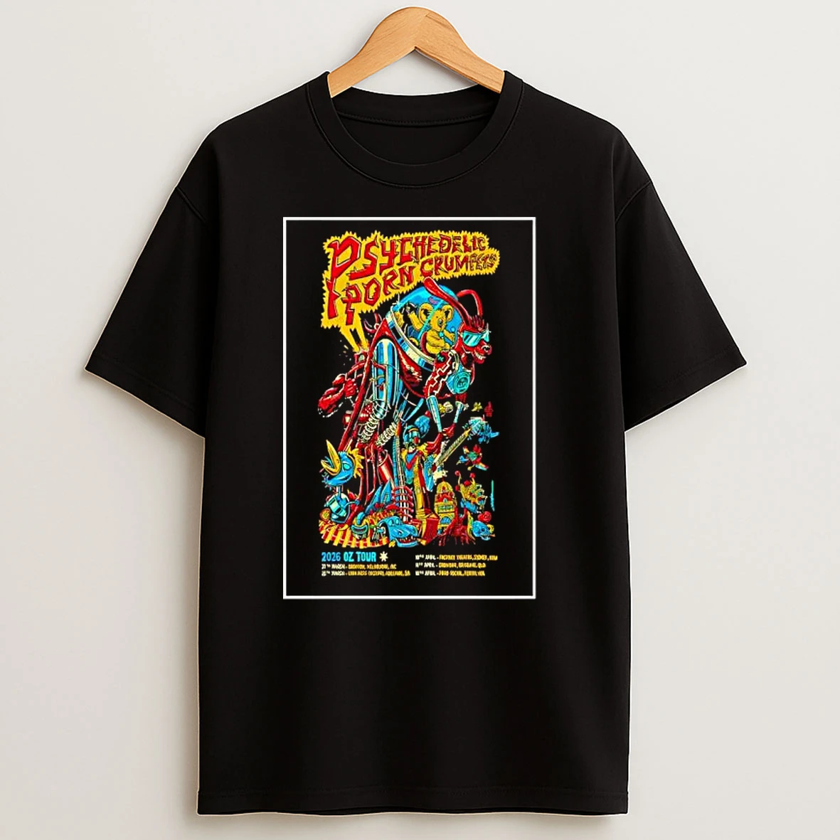 Psychedelic Porn Crumpets 2026 Oz New Tour T Shirts