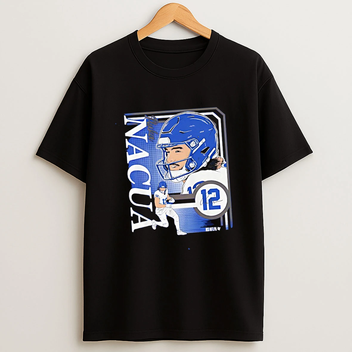 Puka Nacua Collage Frame 12 Signature Graphic Shirts