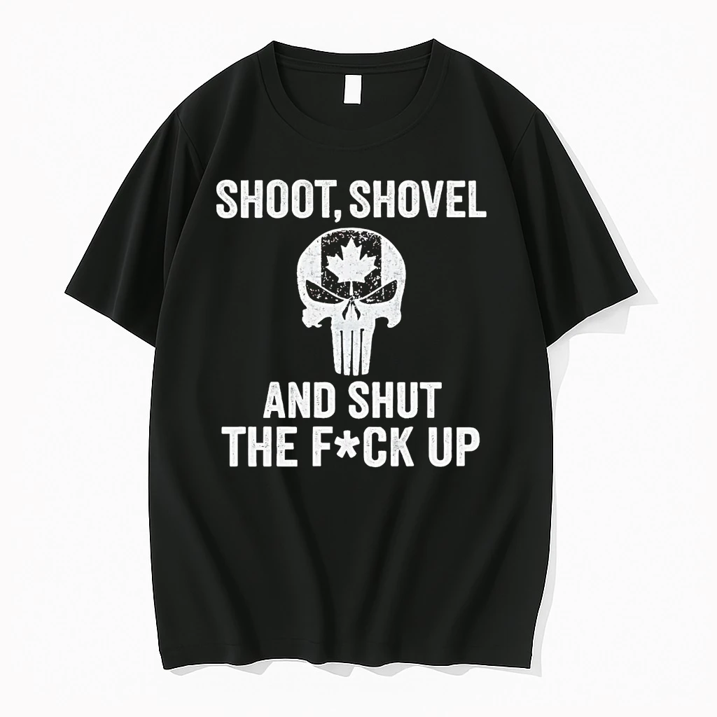 Punisher Skull Shoot Shovel And Shut The Fuck Up Shirts