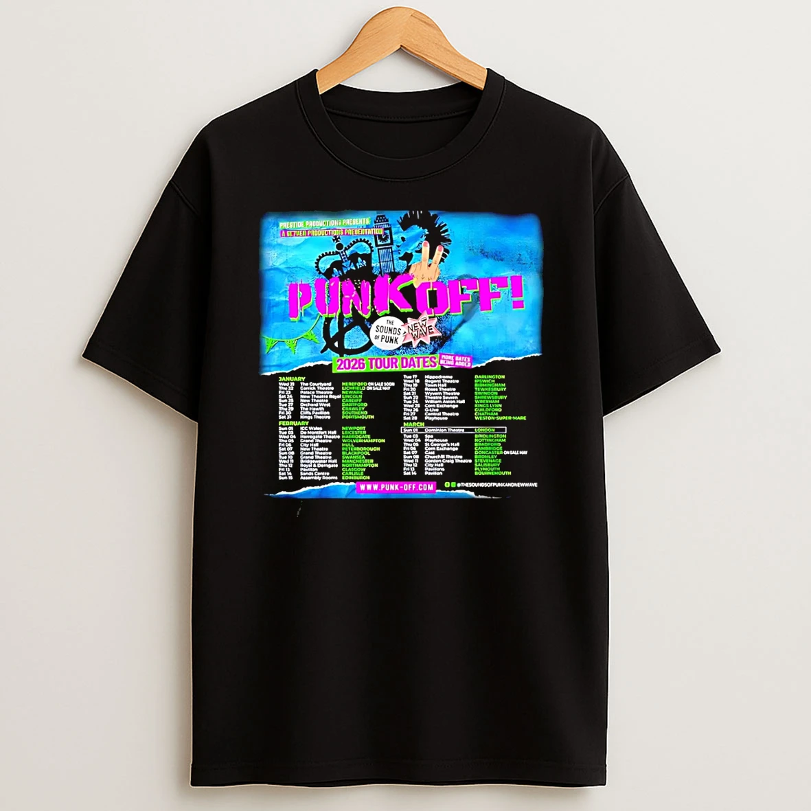 Punk Off The Sounds Of Punk New Wave Tour 2026 Shirts