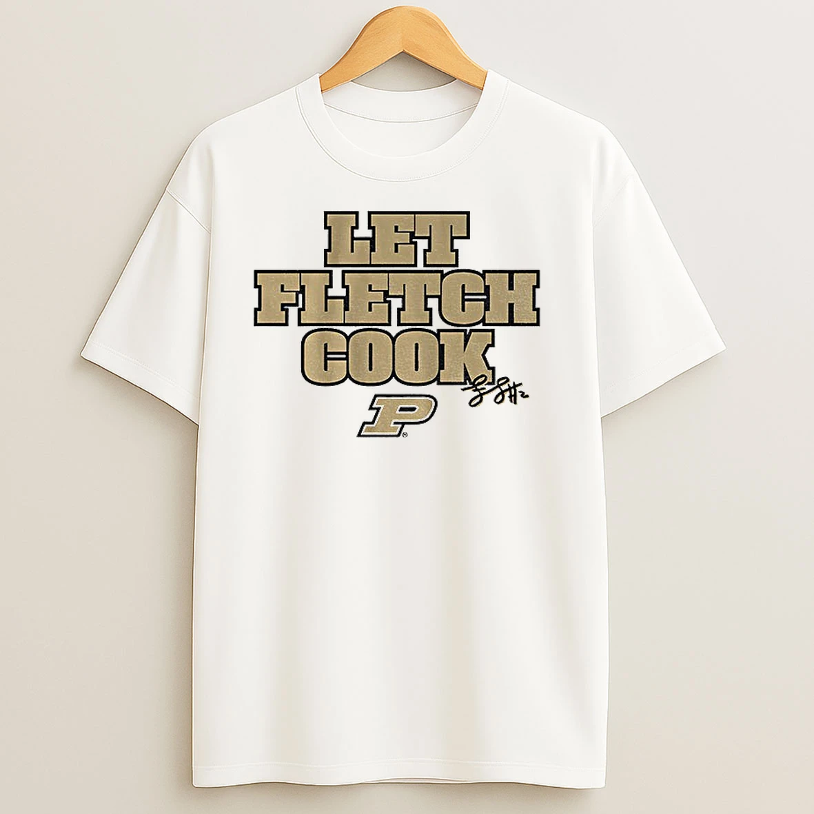 Purdue Boilermakers Fletcher Loyer Let Fletch Cook Basketball Logo T Shirts