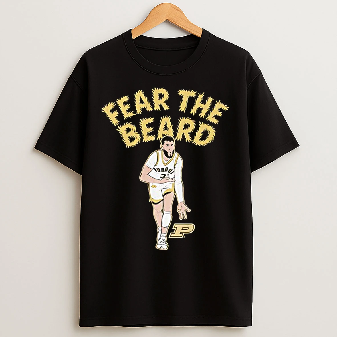 Purdues Braden Smith Fear The Beard Fake Facial Hair T Shirts