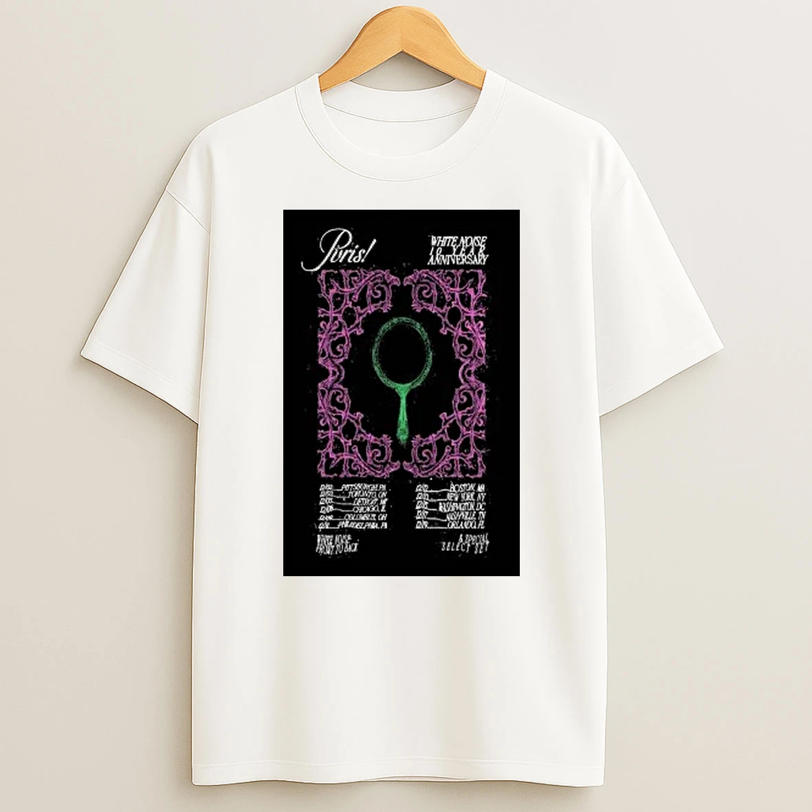 Pvris White Noise 10 Years Anniversary New Tour 2025 Shirts