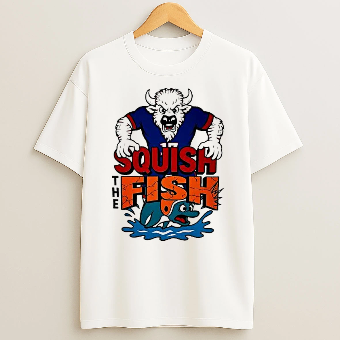 Qcv Exclusive Squish The Fish Buffalo Bills Shirts