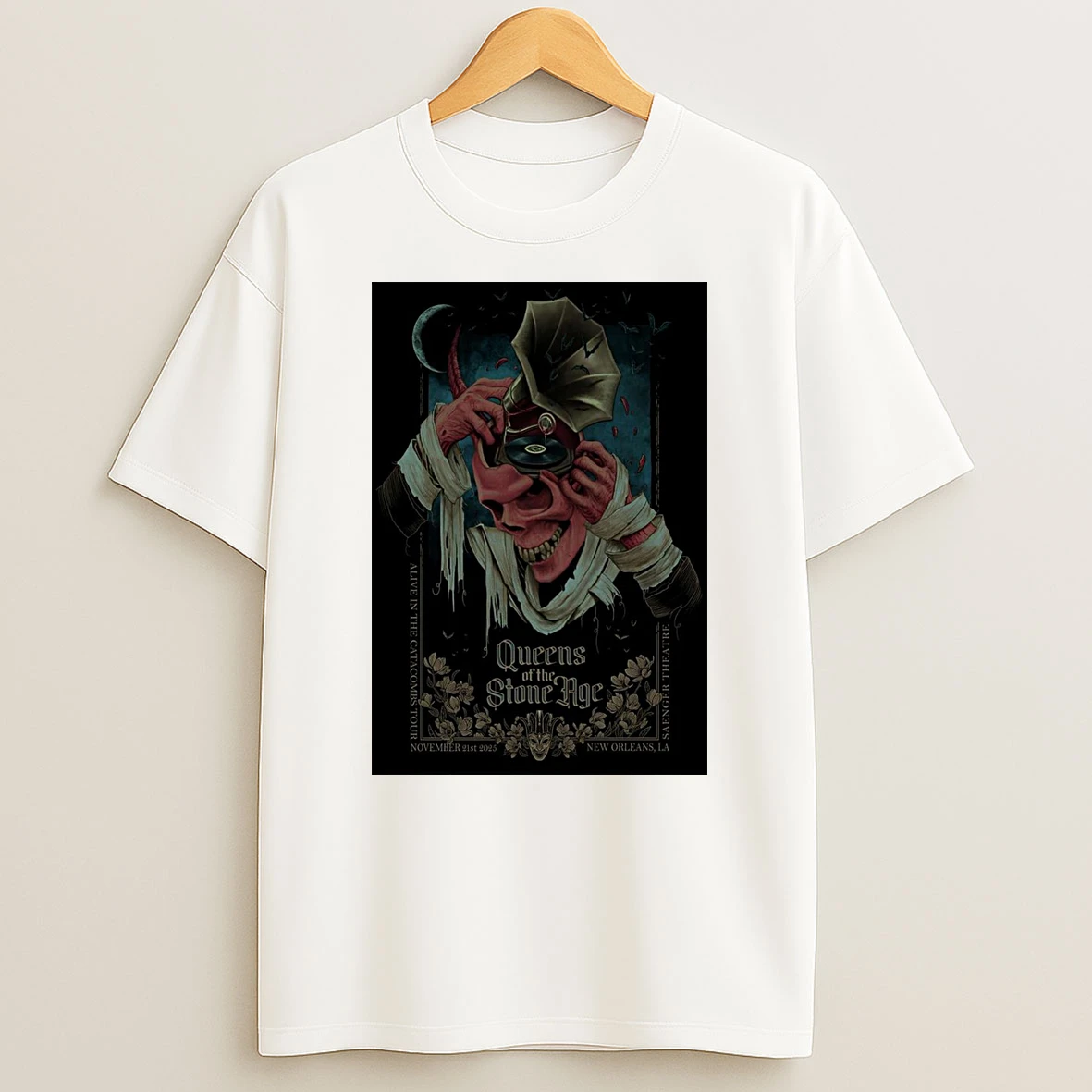 Queens Of The Stone Age Saenger Theatre New Orleans La November 21 2025 Shirts