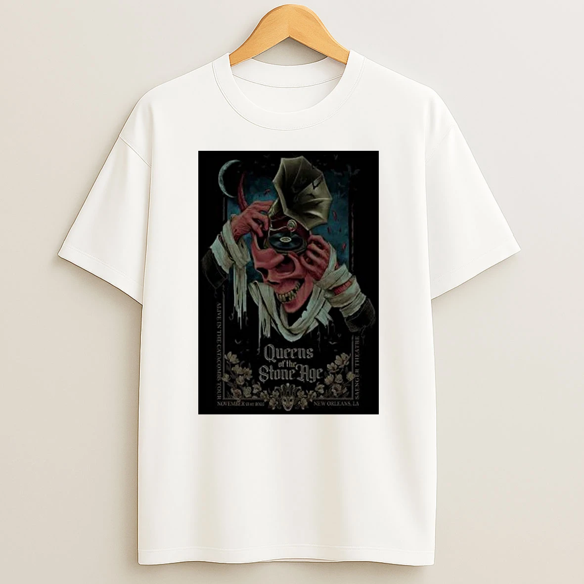 Queens Of The Stone Age Tour New Orleans La On Nov 21 2025 Shirts
