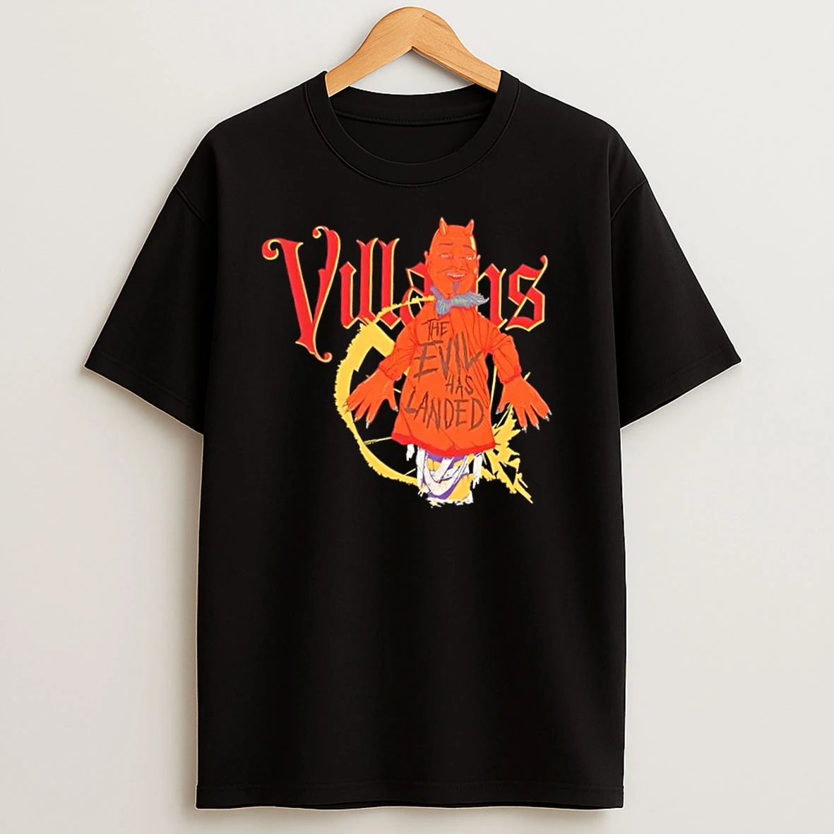 Queens Of The Stone Age The Evil Has Landed Brown T Shirts