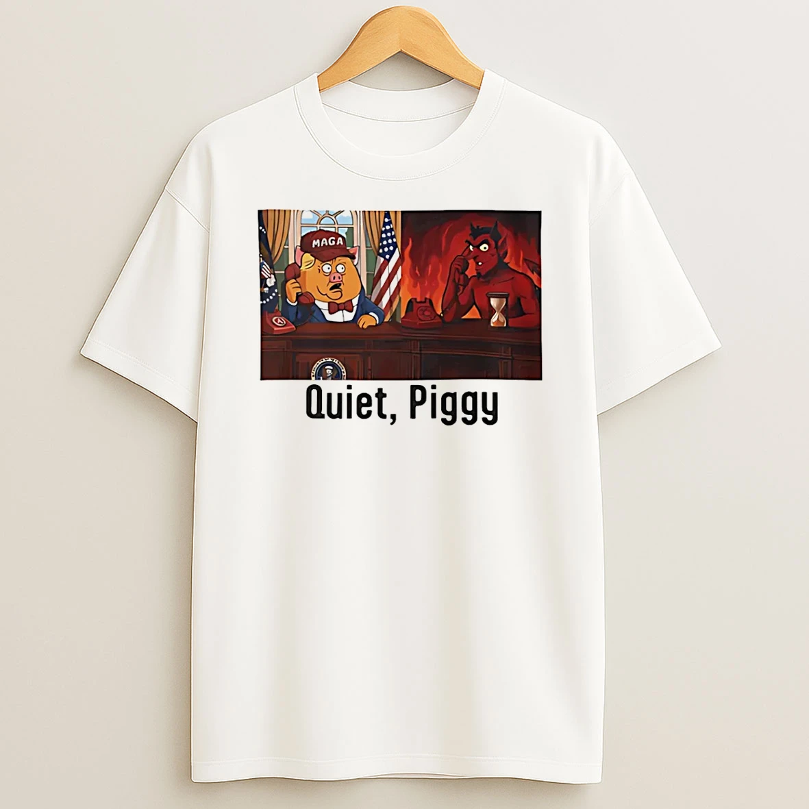 Quiet Piggy Anti Trump Devil Shirts