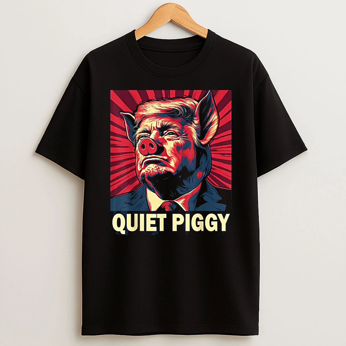 Quiet Piggy Funny Quiet Piggy Retro Vintage Shirts