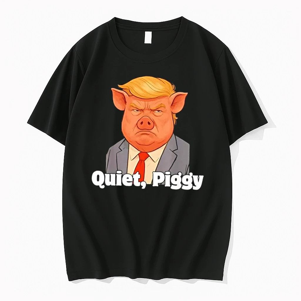 Quiet Piggy No Kings Trump Political Pig Lover Shirts
