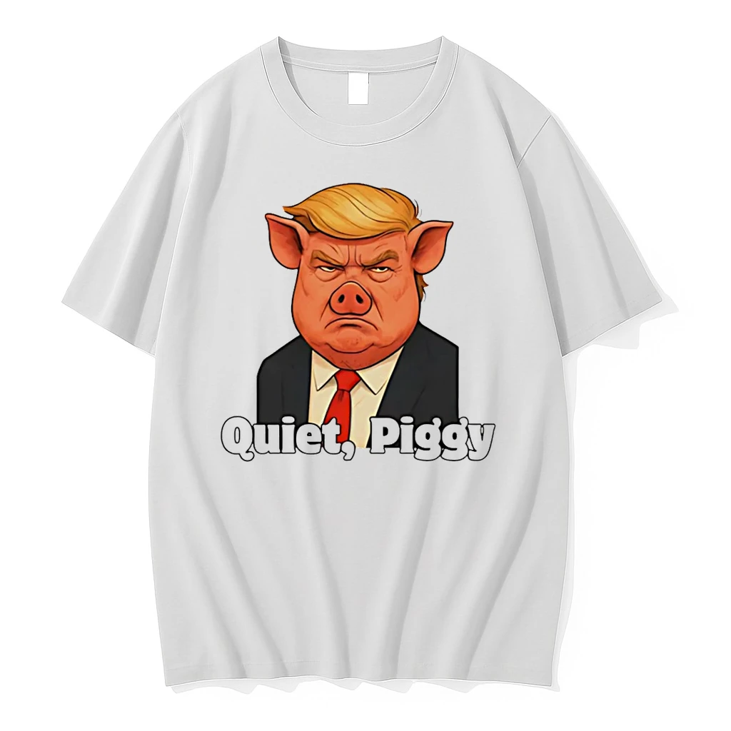 Quiet Piggy Pig Trump No Kings Protest Shirts