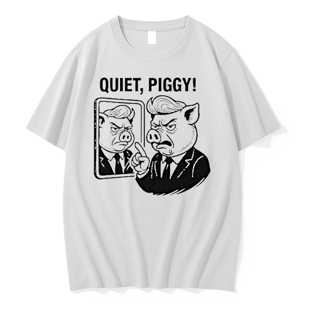 Quiet Piggy Pointing Angrily Anti Trump Shirts