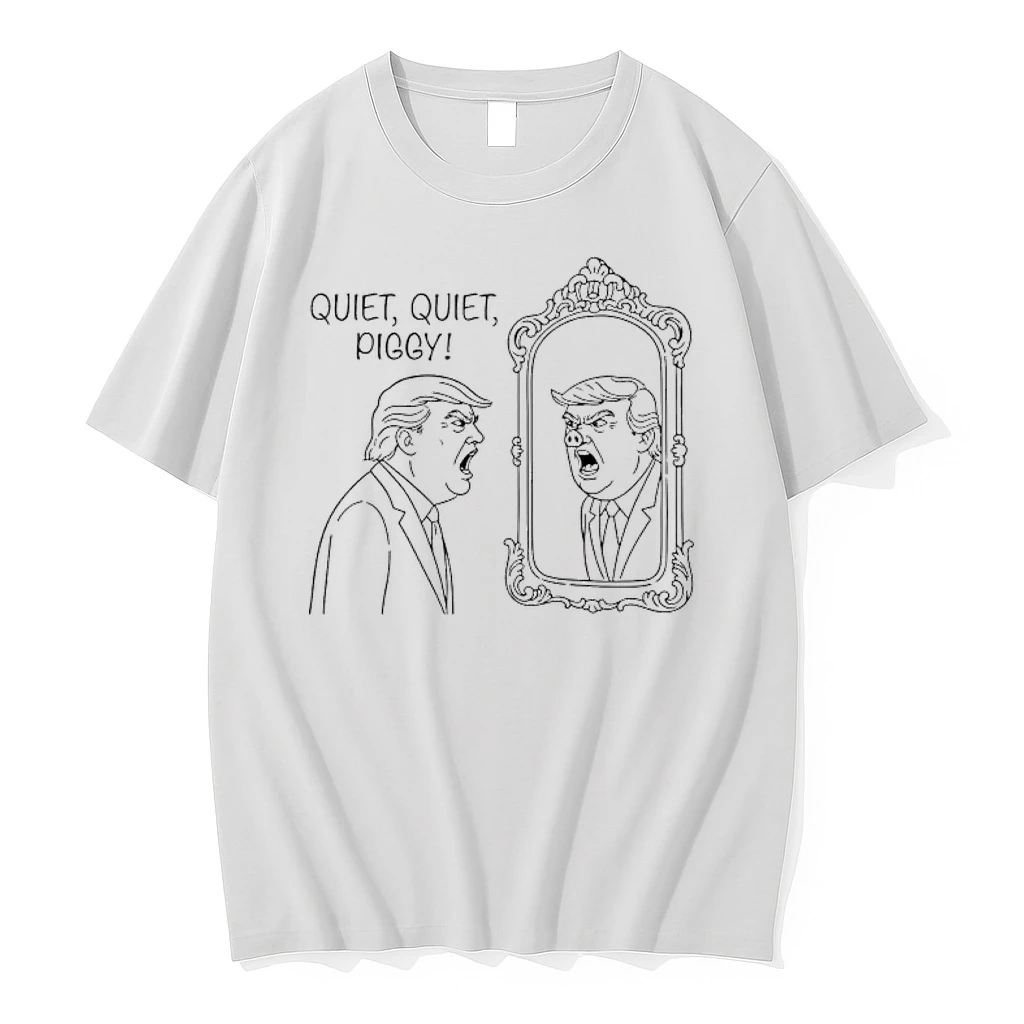 Quiet Quiet Piggy Satirical Trump Shirts