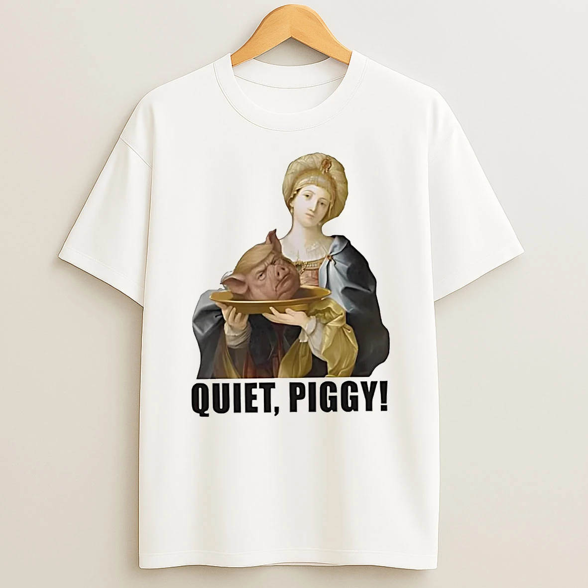 Quiet Piggy Trump Head Serving Meals Shirts