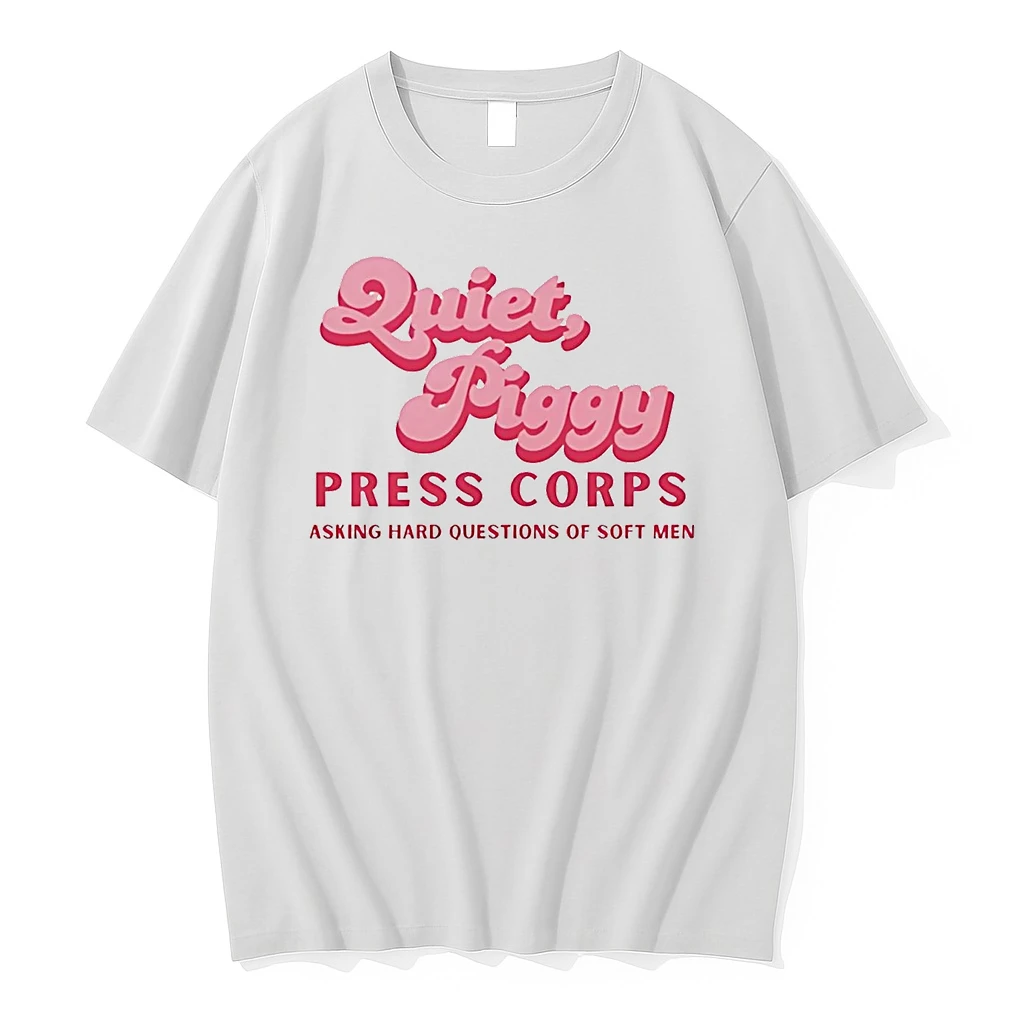 Quiet Piggy Press Corps Asking Hard Questions Of Soft Men Shirts