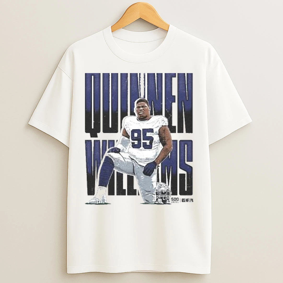 Quinnen Williams Dallas Name Retro Circle White T Shirts