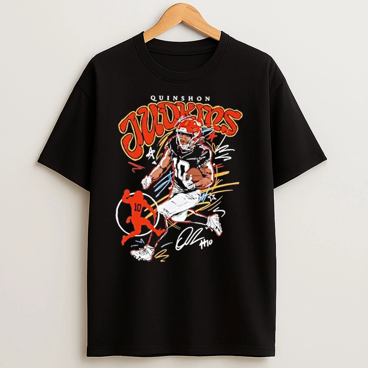 Quinshon Judkins Cleveland Browns Scribble Signature T Shirts