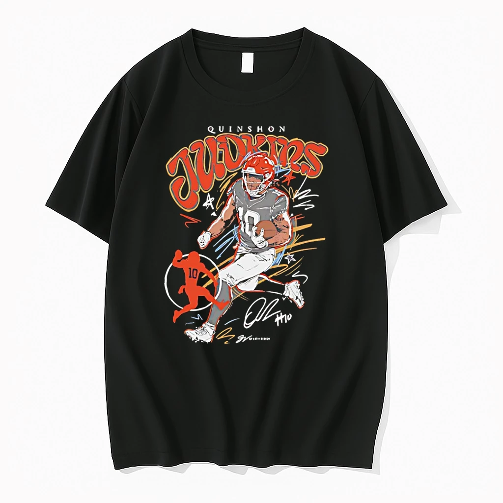 Quinshon Judkins Cleveland Browns Scribble Signature Vintage Shirts