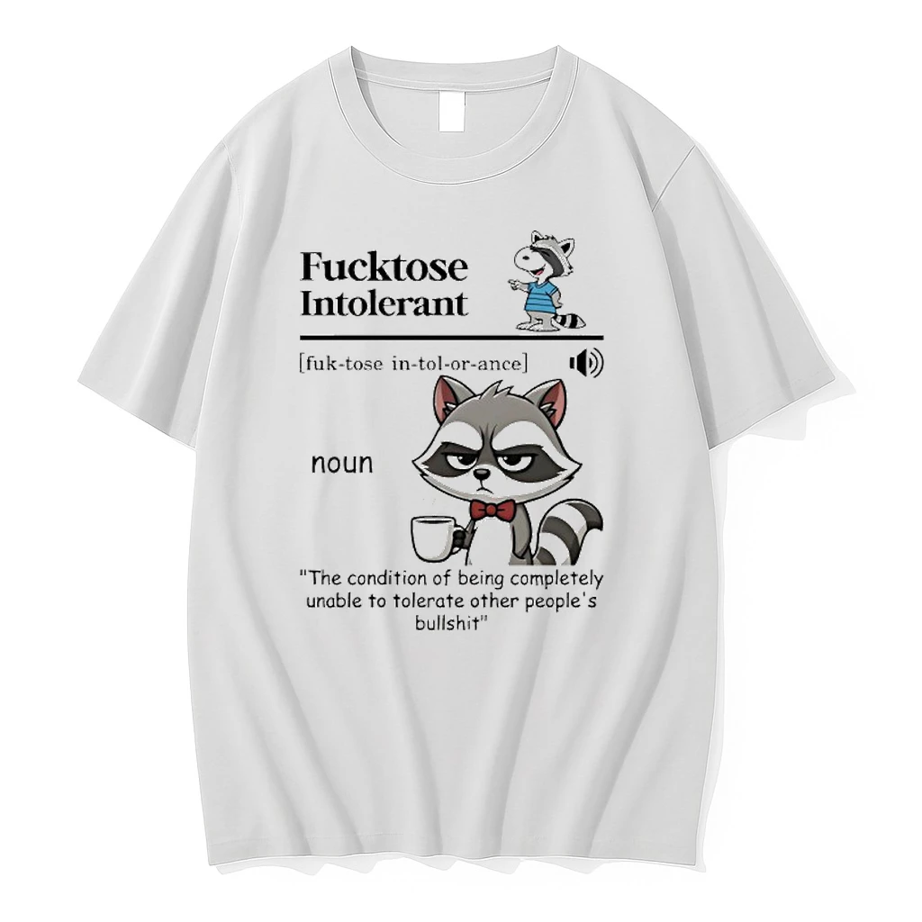 Raccoon Fucktose Intolerant Shirts