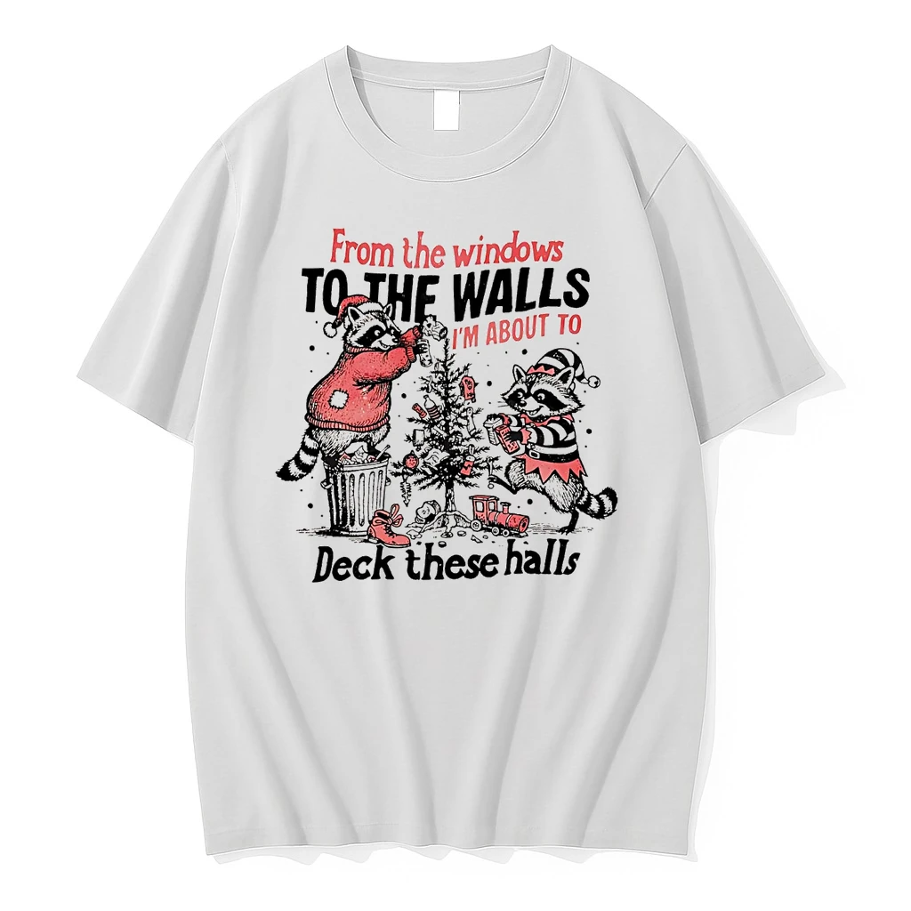Raccoon From The Windows To The Walls Christmas Shirts