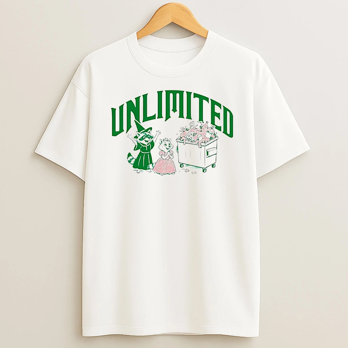 Raccoon Witch Unlimited Trash Shirts