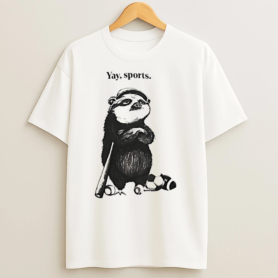 Raccoon Yay Sports T Shirts