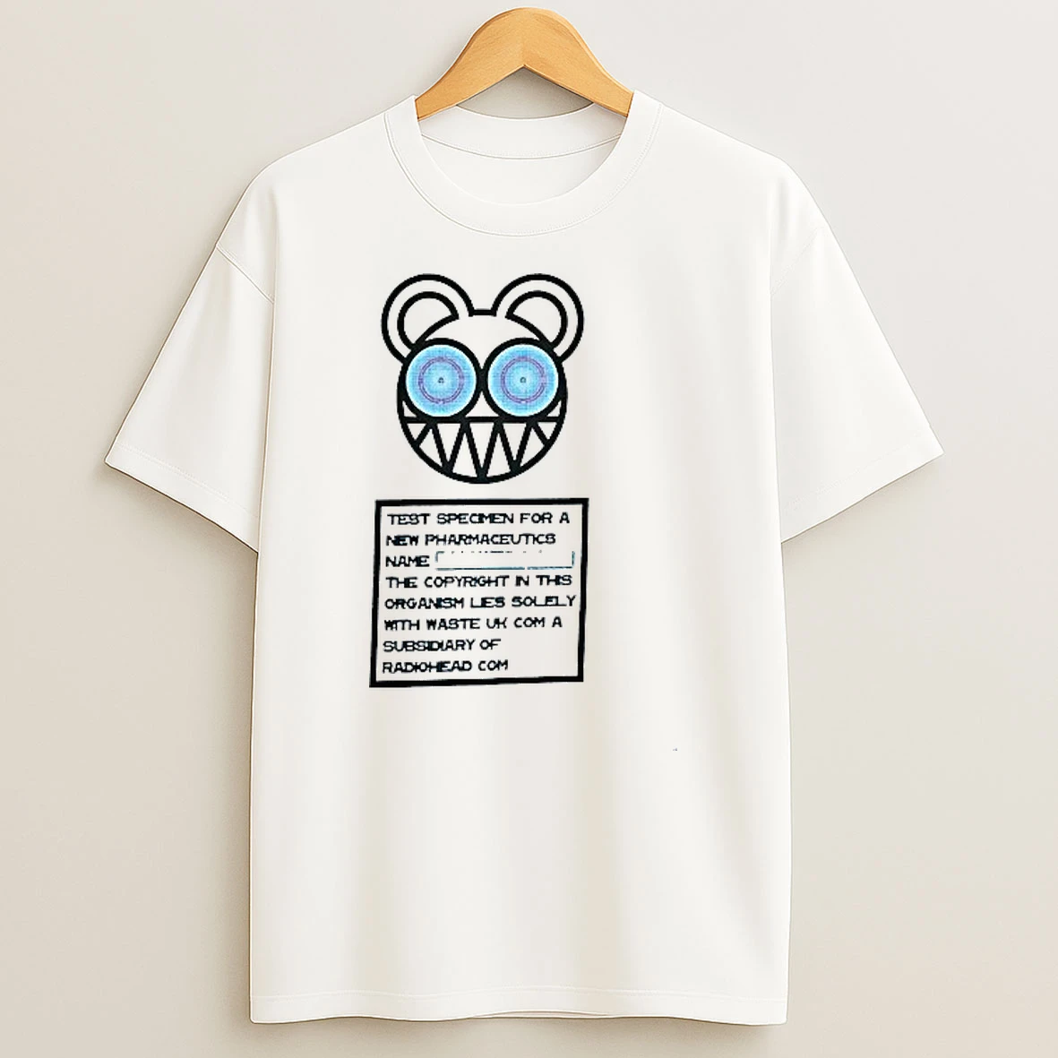 Radiohead Test Specimen For A New Pharmaceutics Cyan Shirts