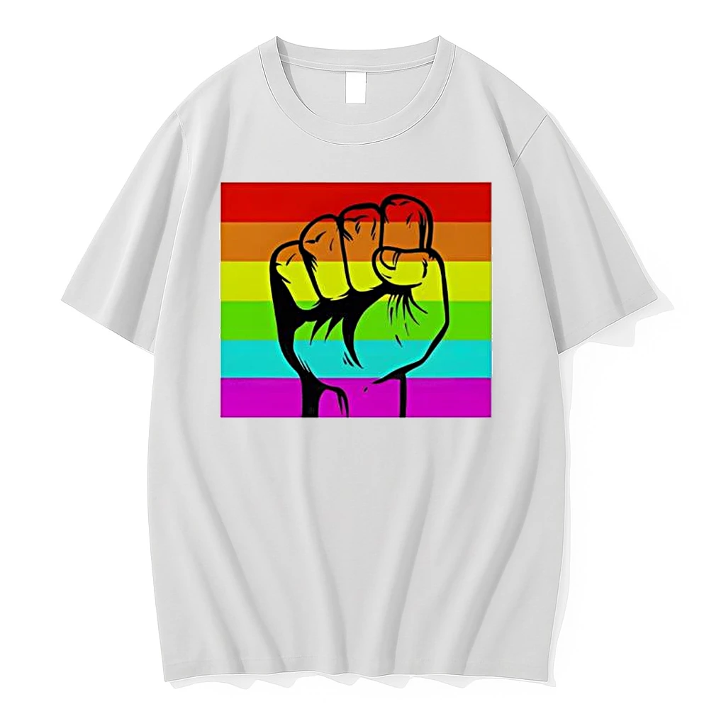 Rainbow Fist Lgbtq Pride Graphic Shirts